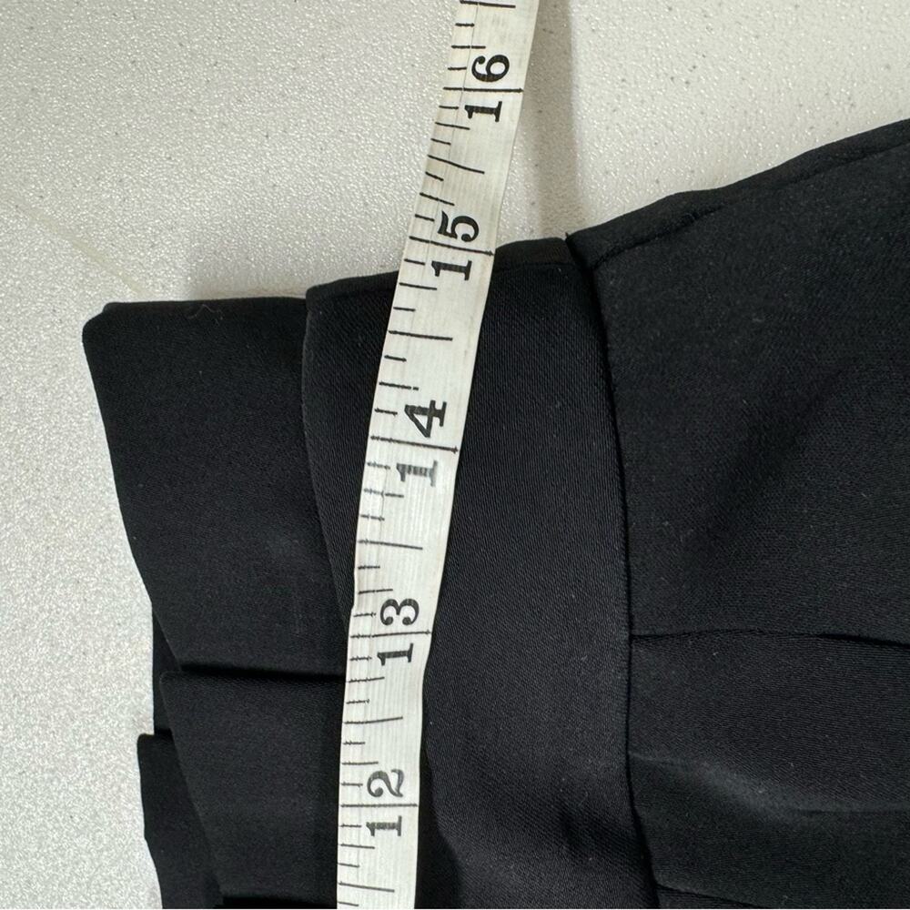 Tahari Black Wide Leg Trousers Dress Pants Women 4 Paperbag Waist Classic Preppy - Picture 10 of 12